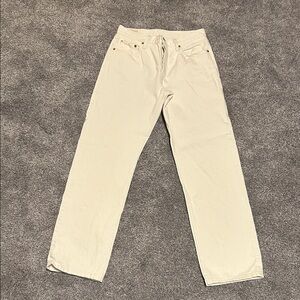 Levi's 501 90s Off-White Straight Jeans